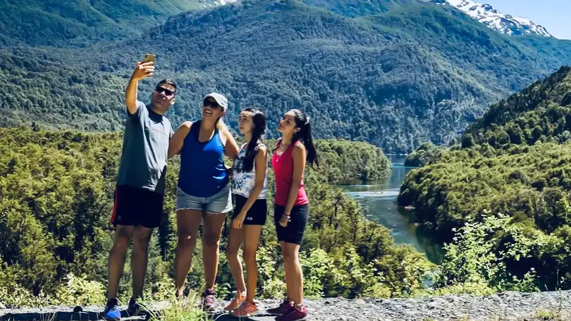 Family enjoying a trip in Argentina