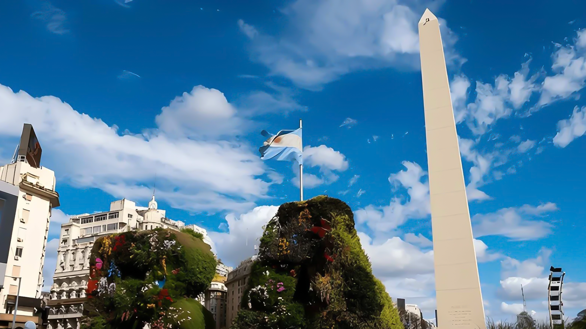 The Obelisk in Buenos Aires, Argentina